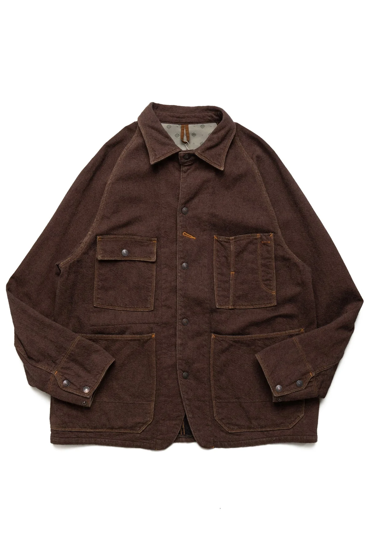 Twill Aging Wool CACTUS Coverall - Brown - 1