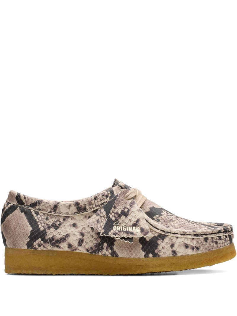 snake leather wallabee shoes 1