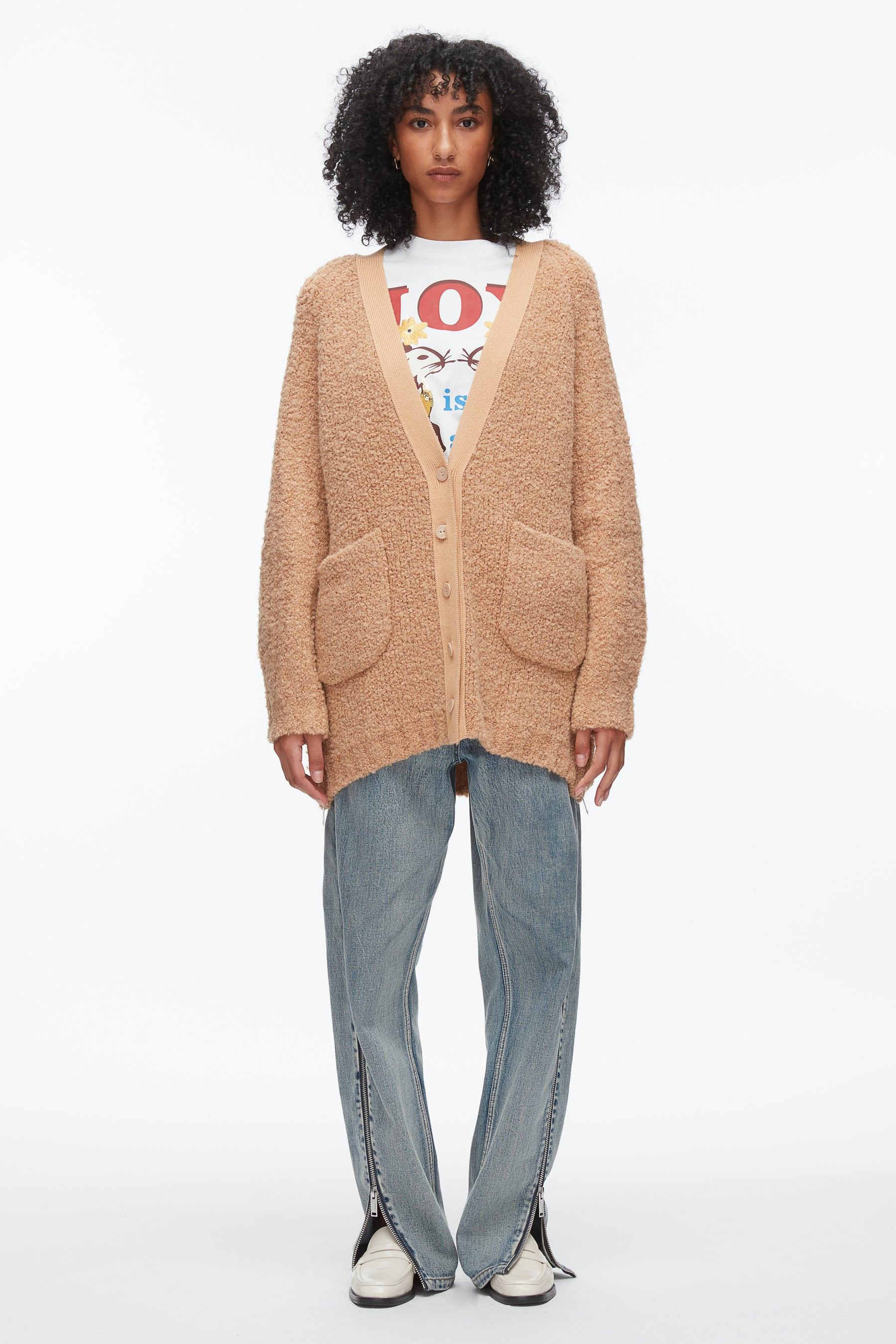 Boucle Cardigan Coat - 2