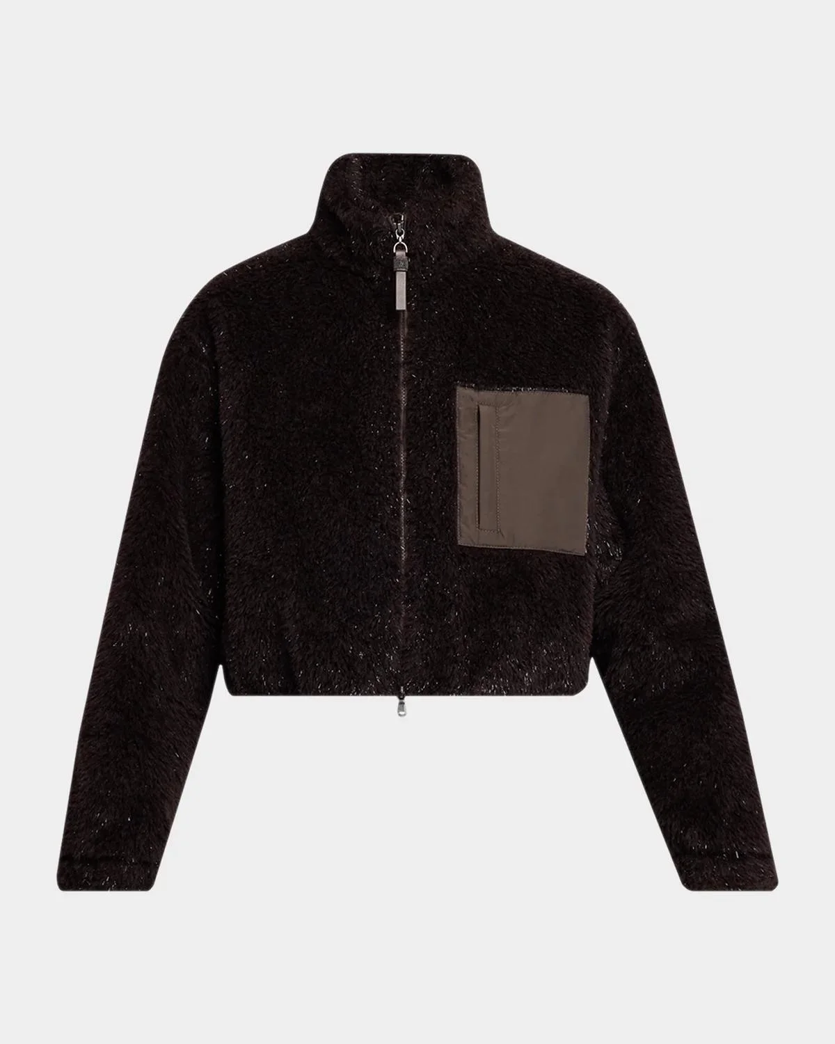 Sparkling Teddy Crop Jacket - 1