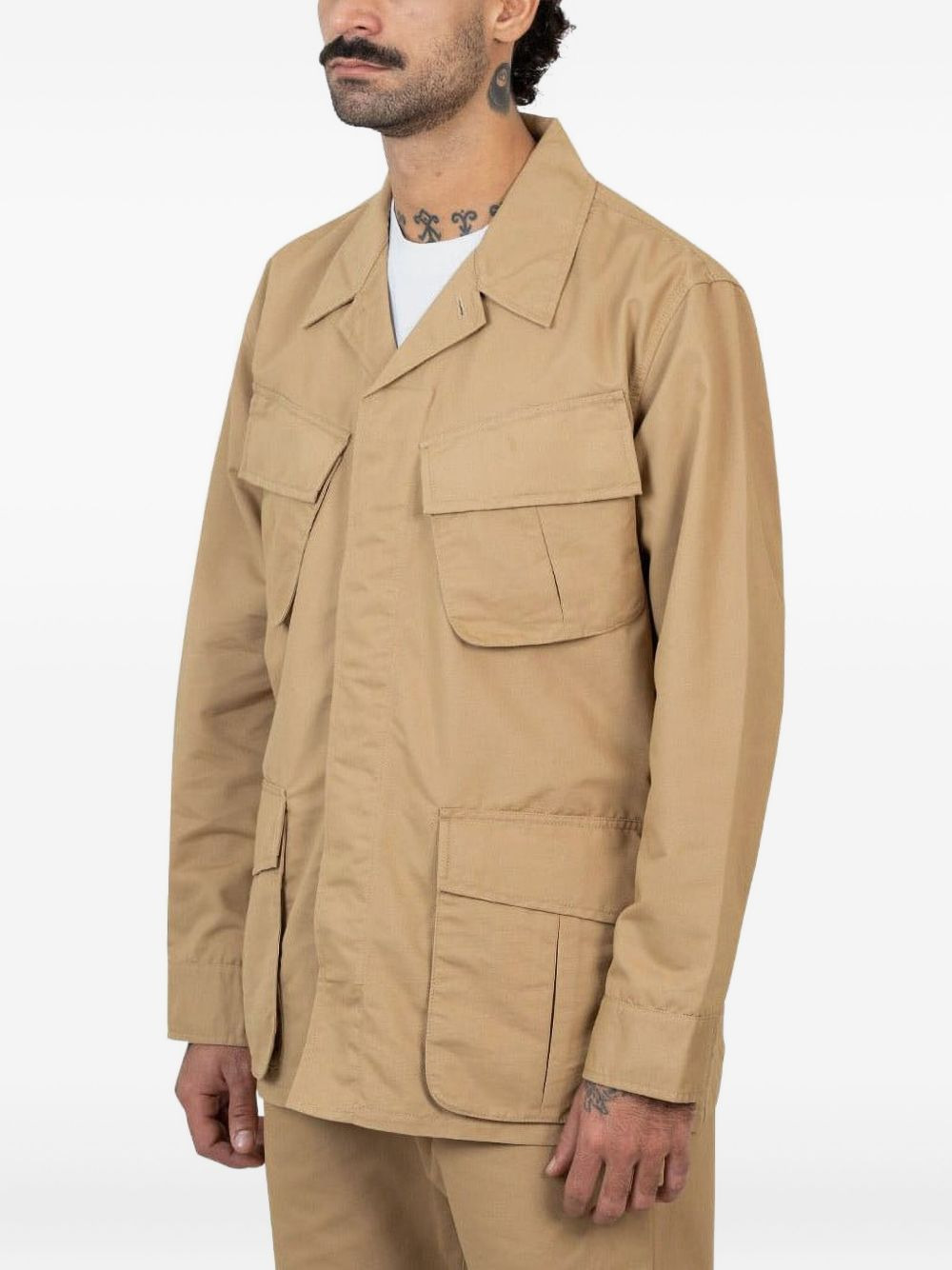 multi-pocket cotton-blend jacket - 2