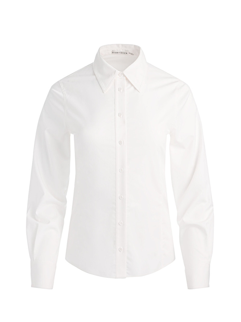 AMELIA BUTTON DOWN WITH LACE UP BACK 1
