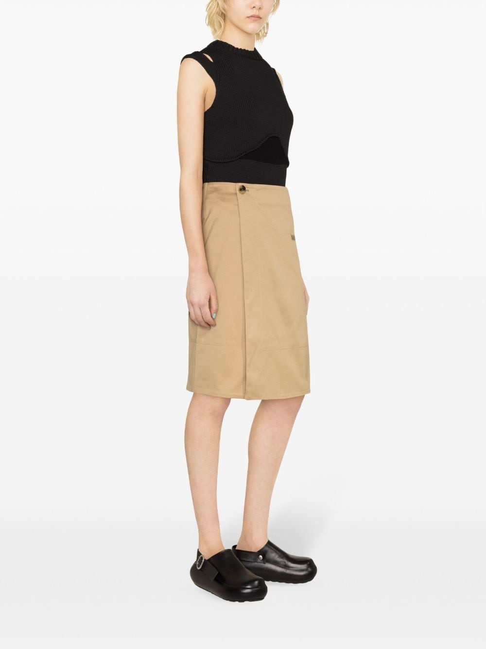 high-waist A-line miniskirt - 3