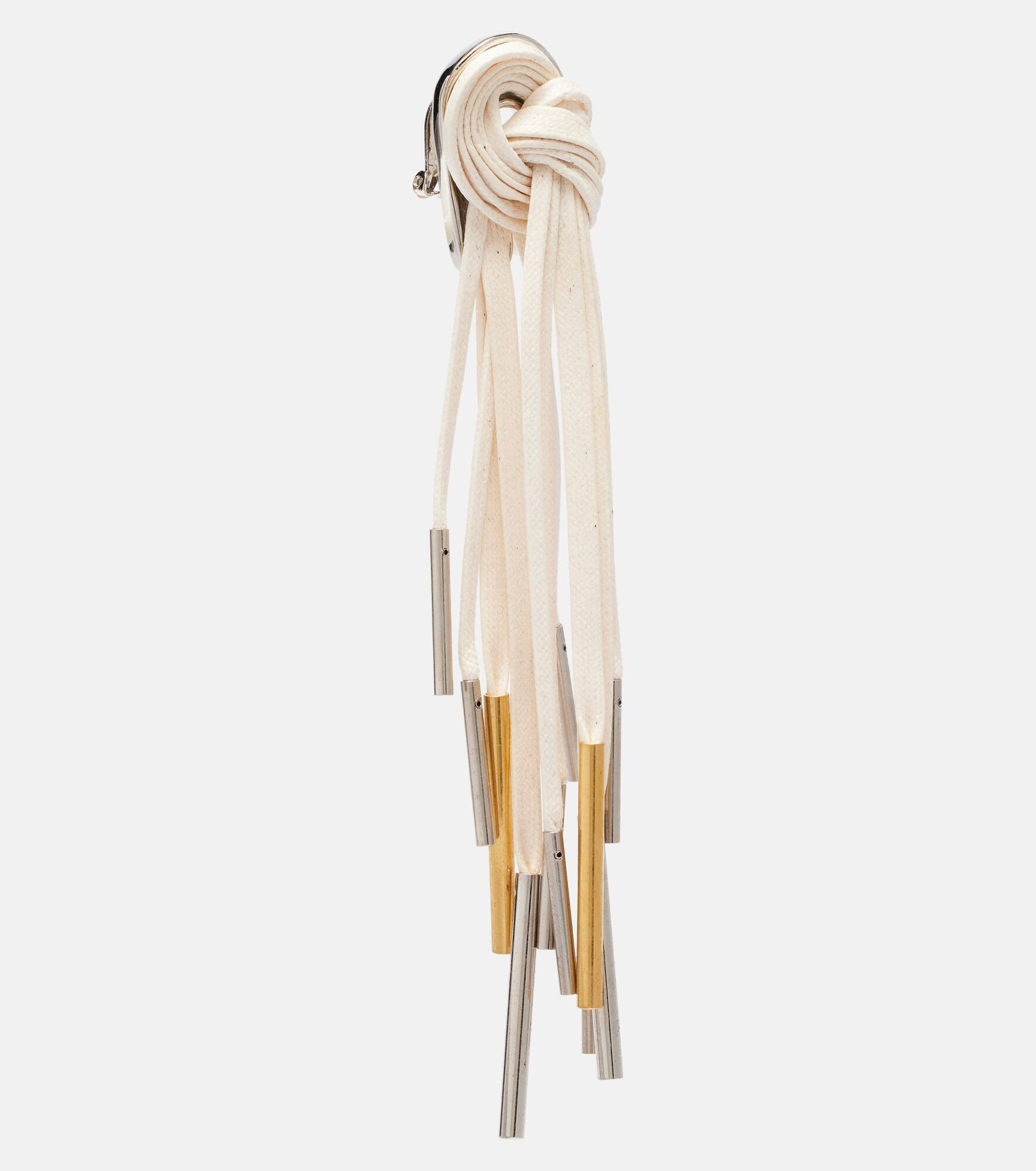 Cotton drop earrings - 2