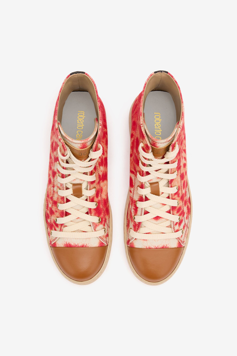 High-Top Sneakers with Zebra Print 6