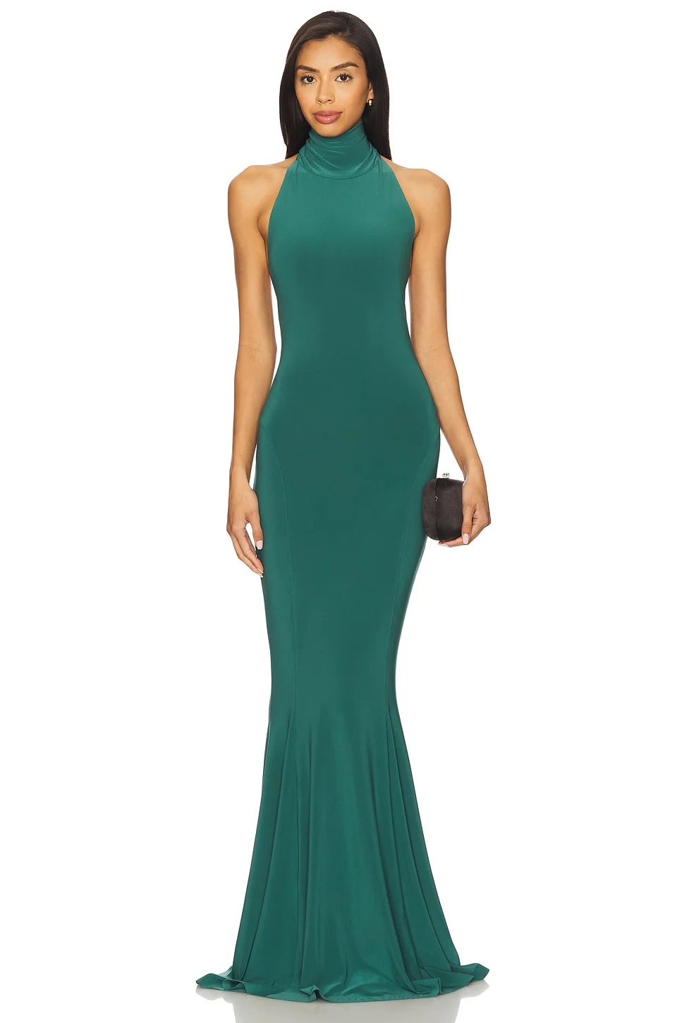 x REVOLVE Halter Turtle Fishtail Gown - 1