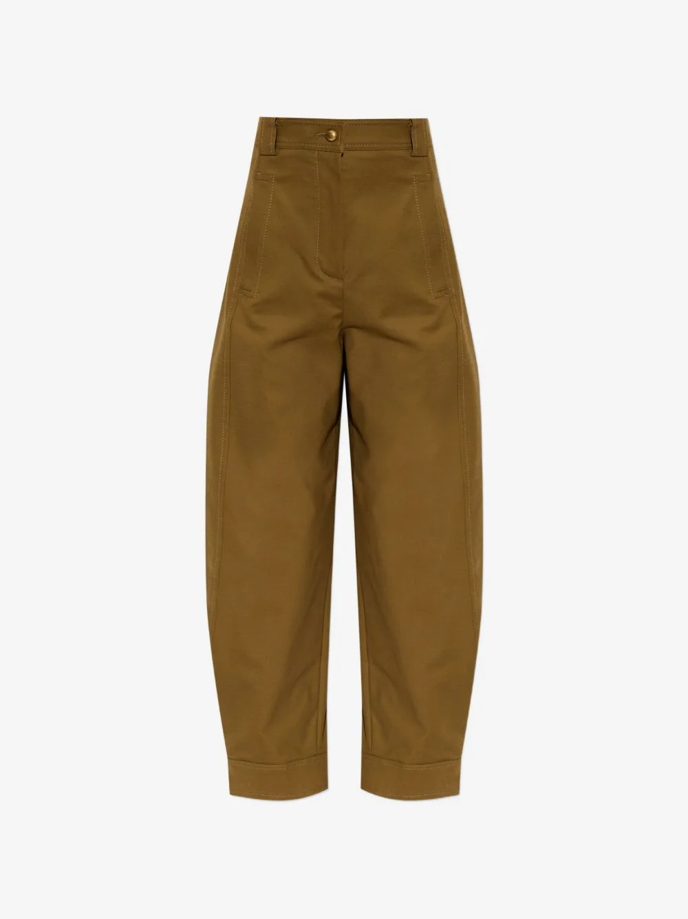 Adorni contrast-stitched cropped trousers - 1