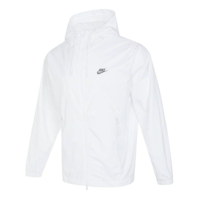Nike Club Woven Hooded Jacket 'White' FB7805-100 - 1