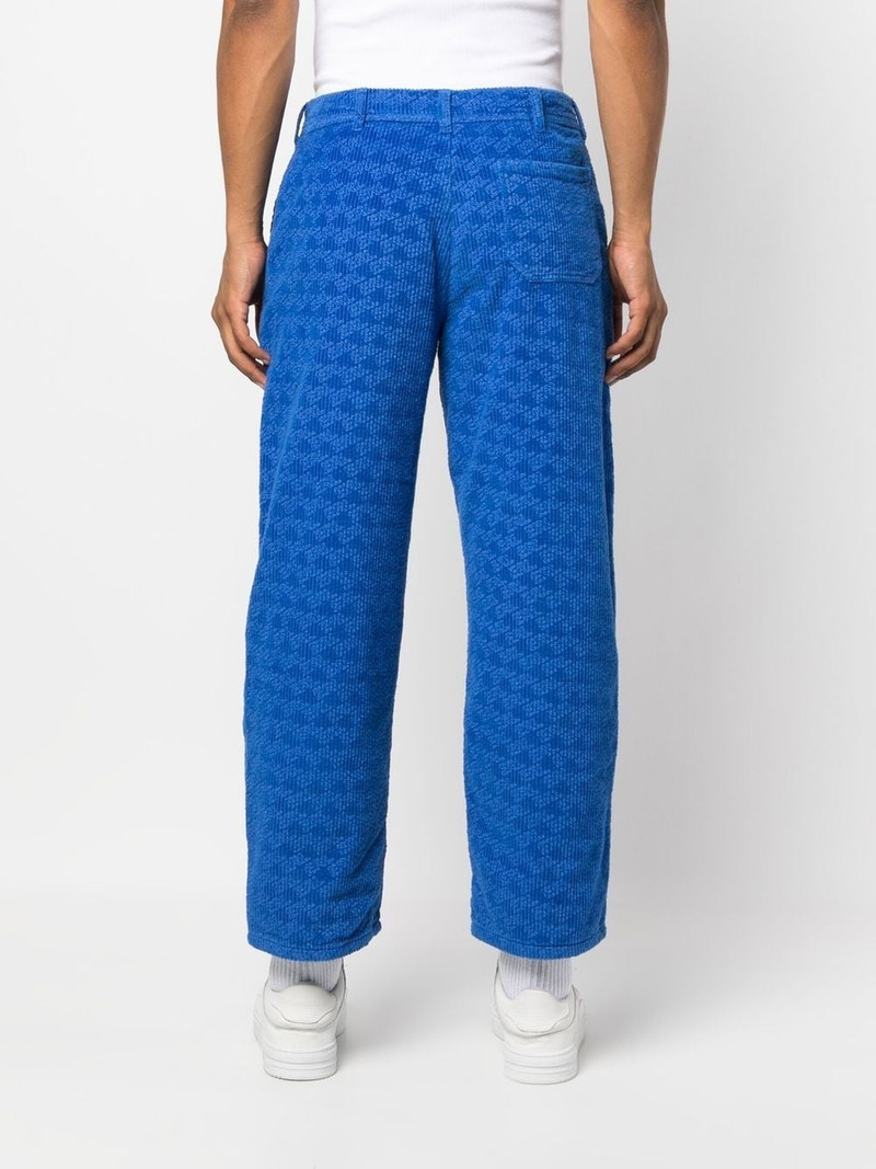 graphic-print corduroy trousers 5