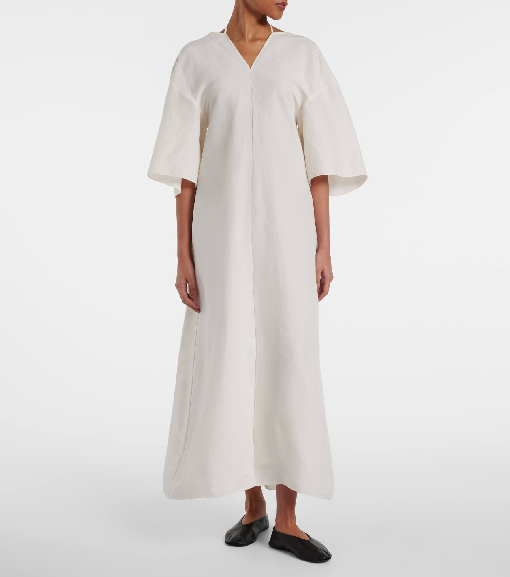 Mia open-back silk maxi dress - 2