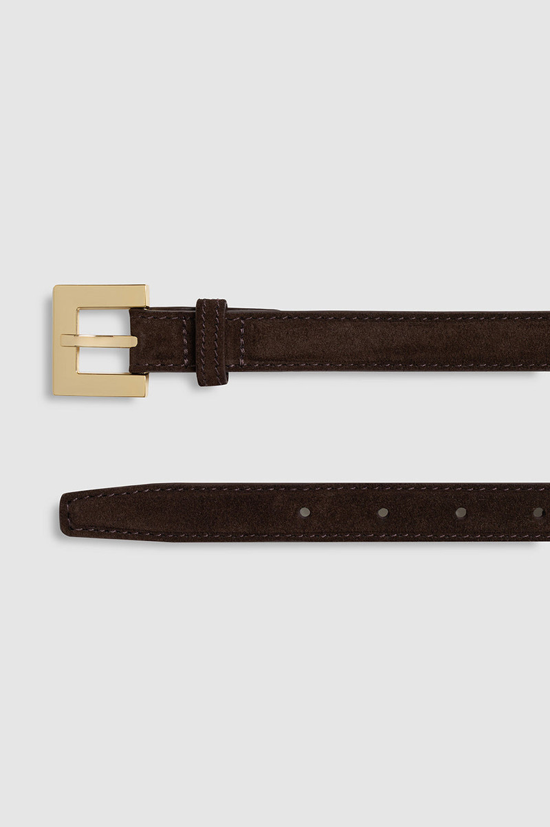 Nicola Belt - Dark Brown Suede 4