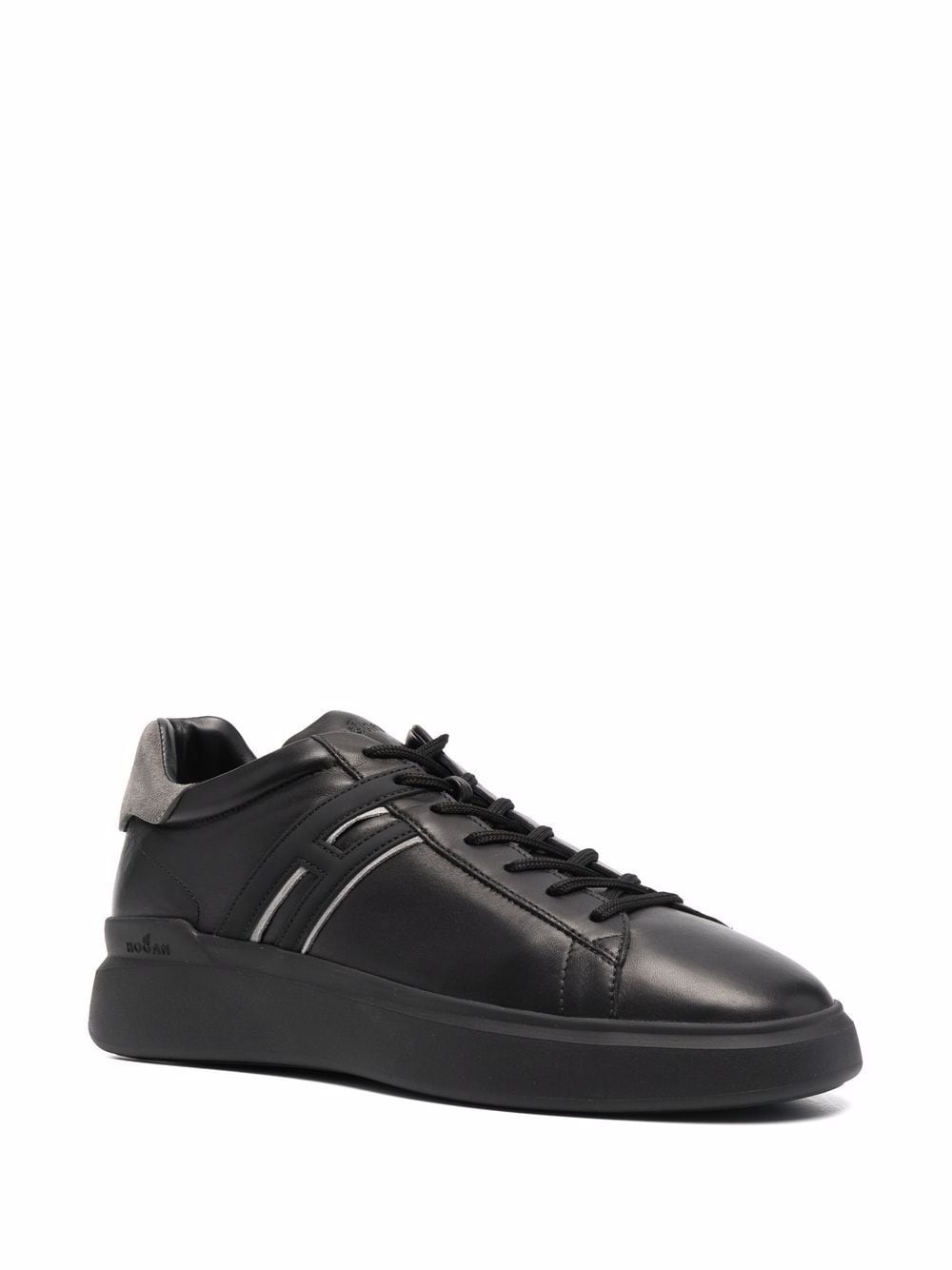 low-top lace-up trainers - 2