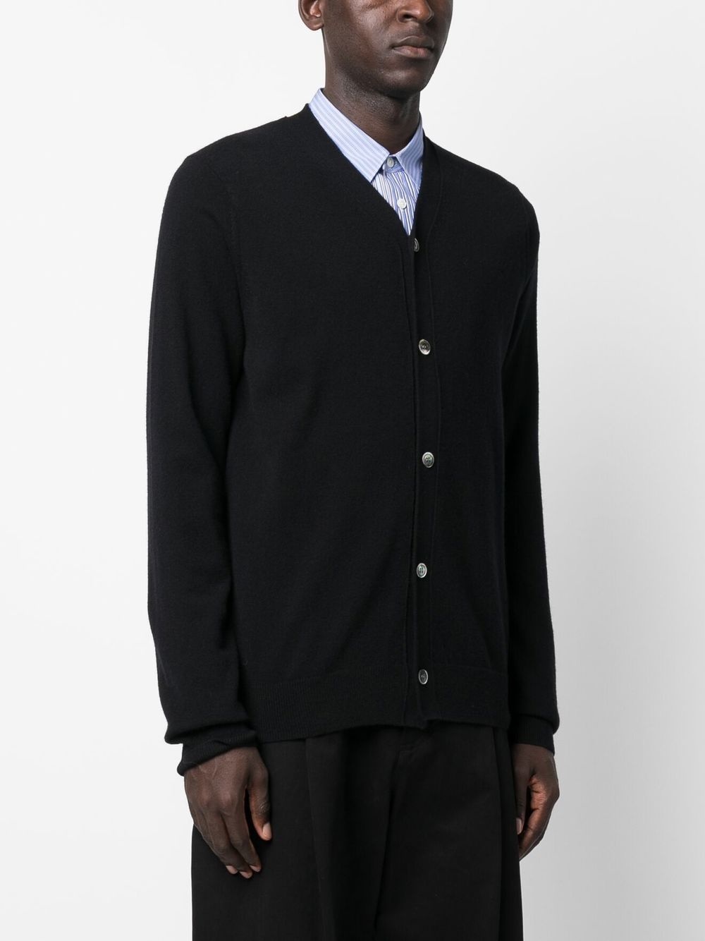 V-neck wool cardigan - 3