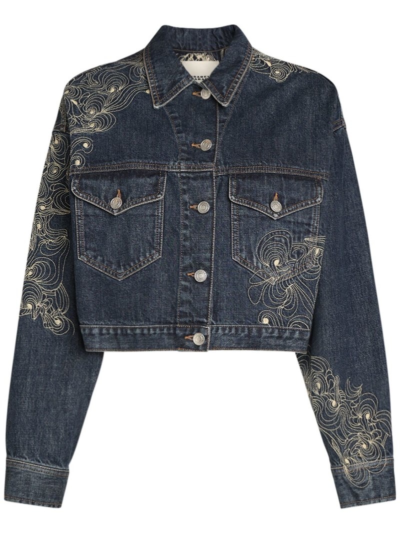 Isleya embroidered denim jacket - 1