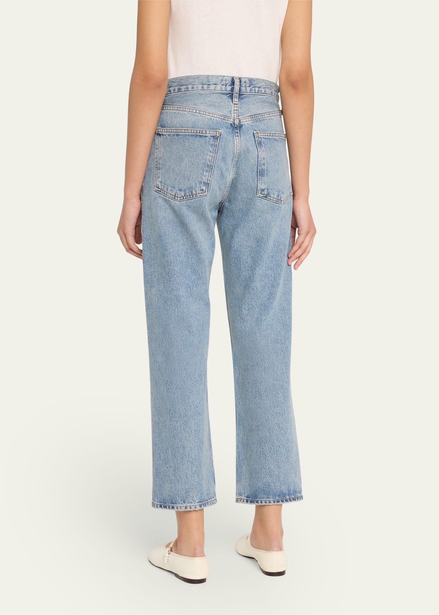 90s Pinch Waist Cropped Jeans - 3