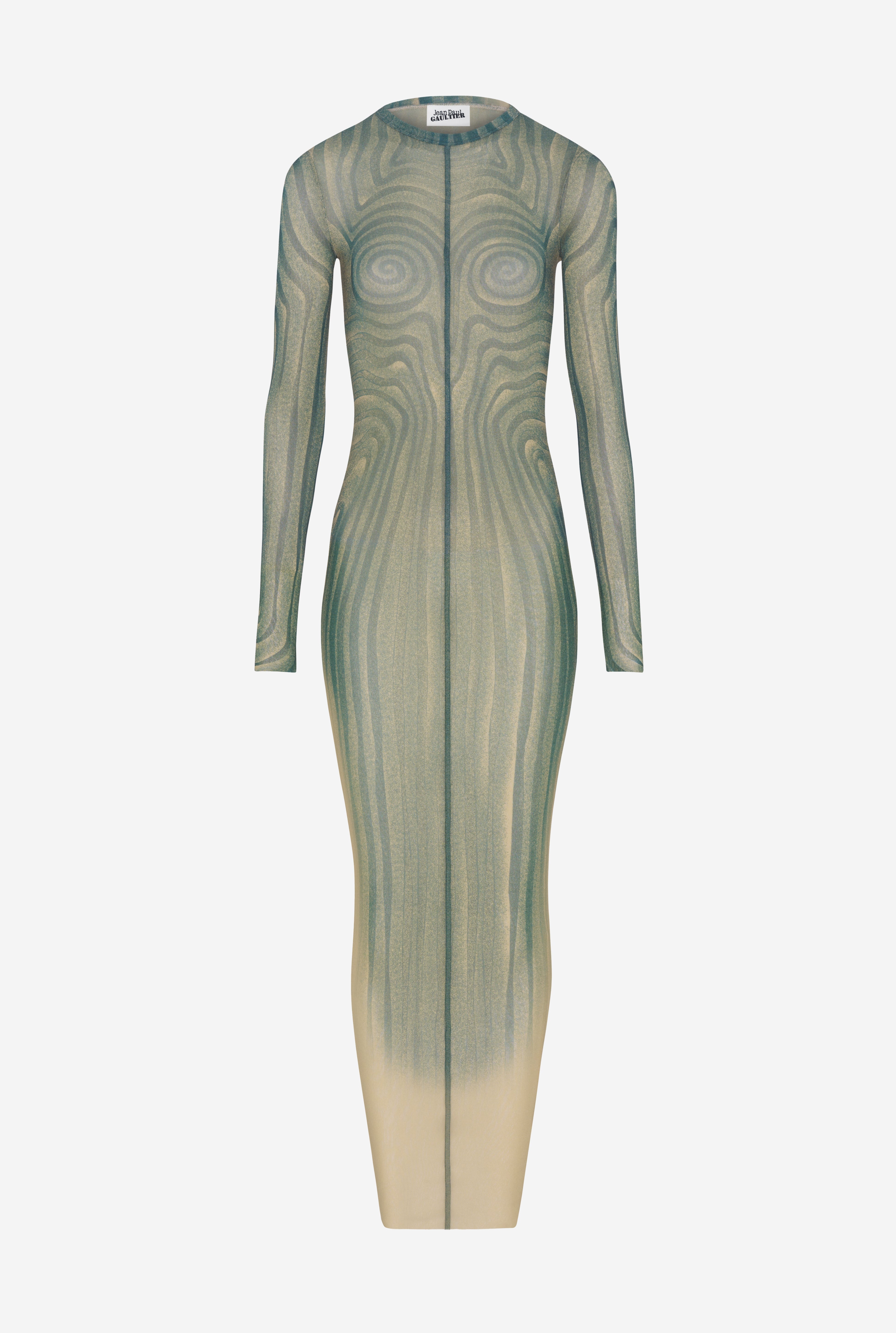 THE LONG BLUE “SPIRALE” DRESS - 5