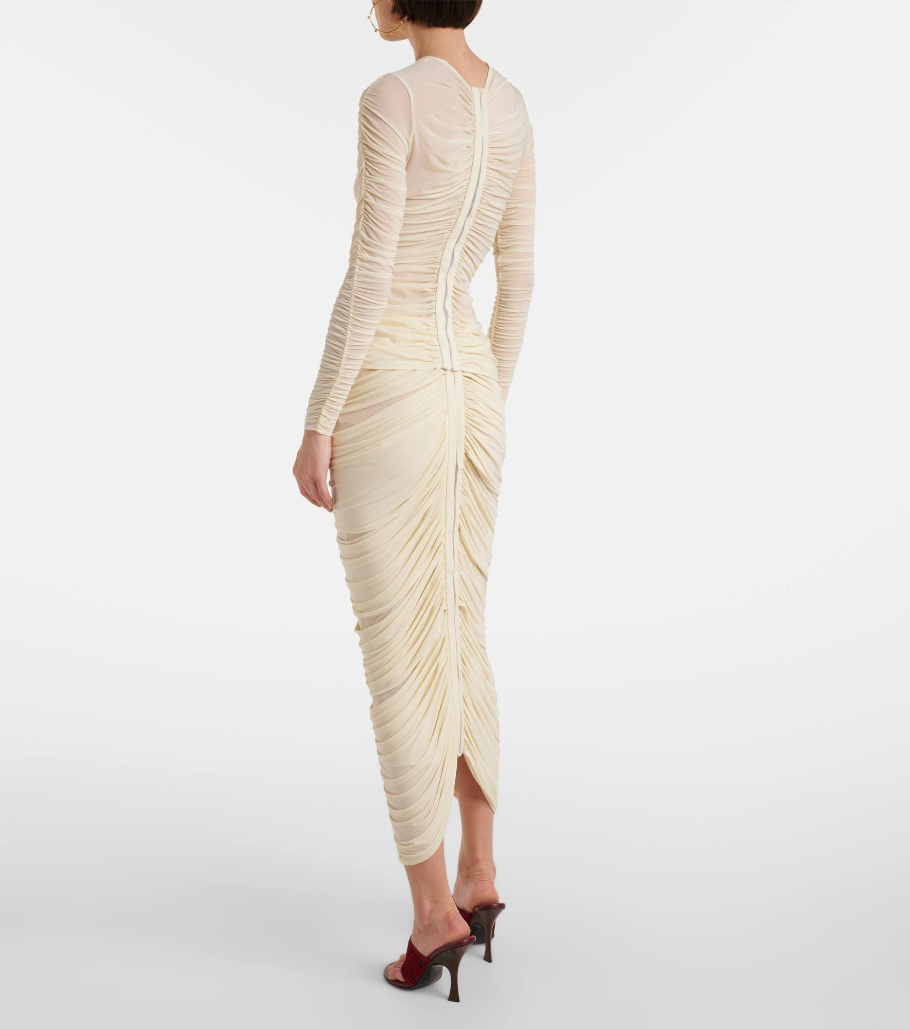 Floral-appliqué ruched top - 3
