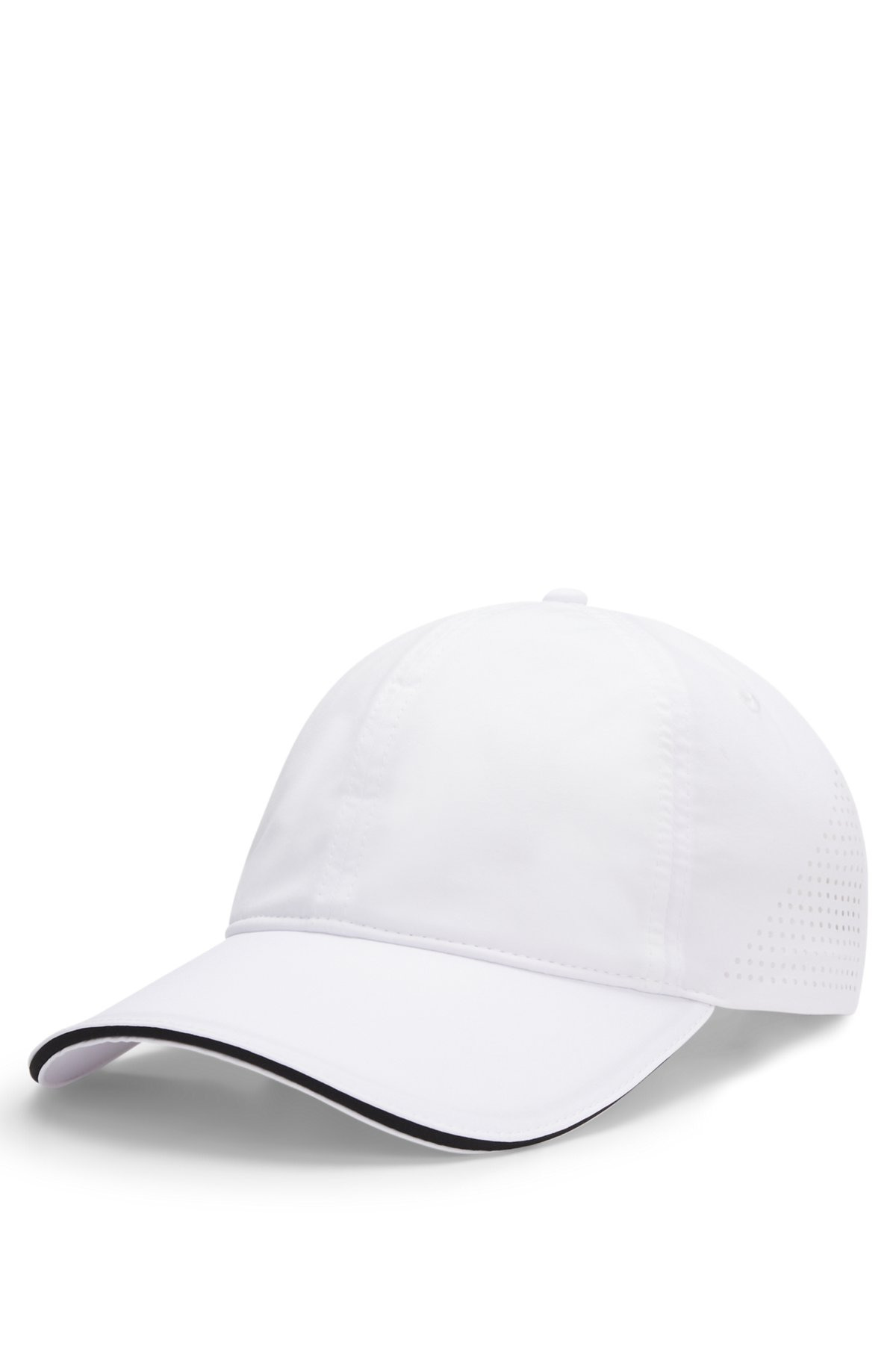 STRETCH-NYLON CAP WITH GLOSS LOGO - 1