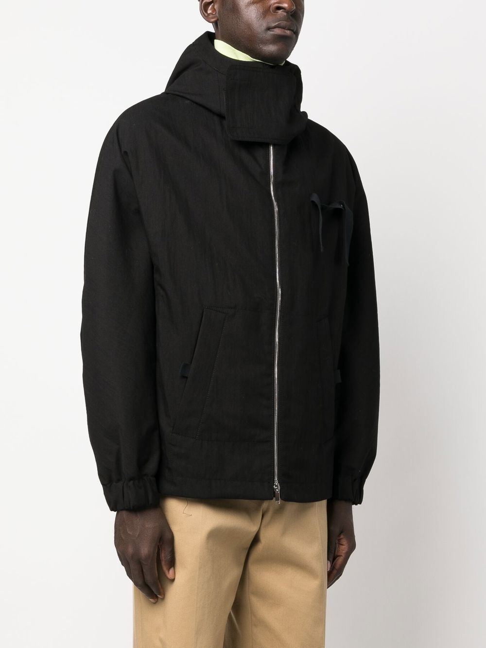 JACQUEMUS embroidered-logo zip-fastening jacket | farfetch