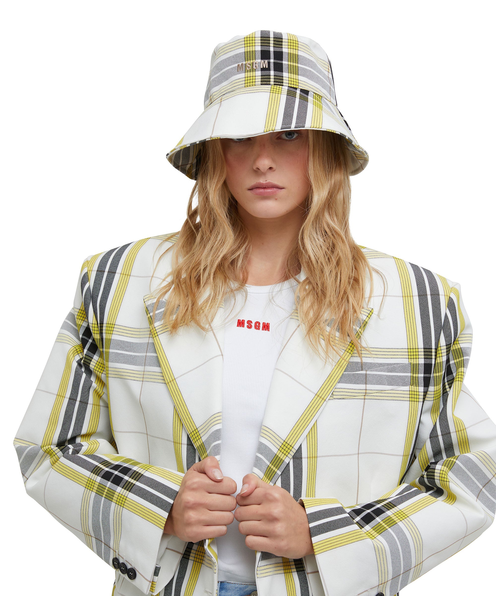 Tecno canvas check bucket hat - 3