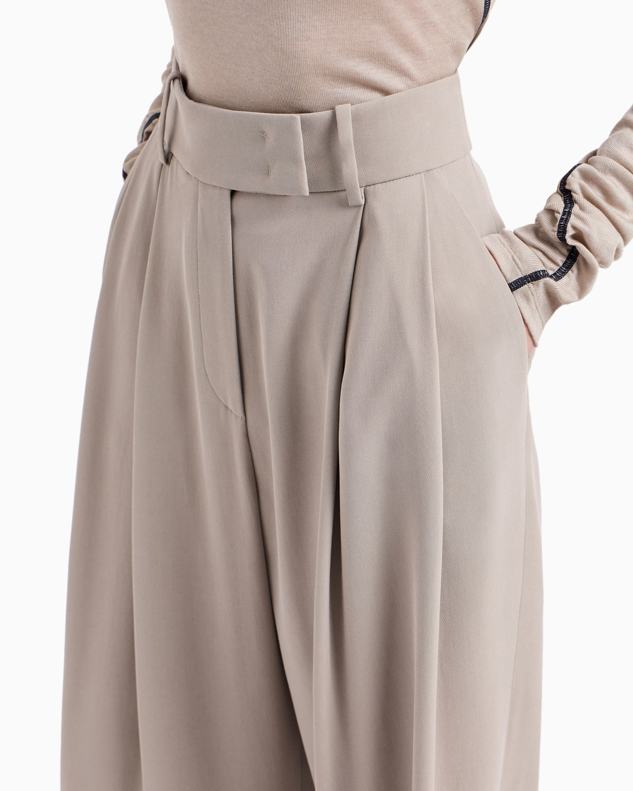 Washed silk trousers - 5
