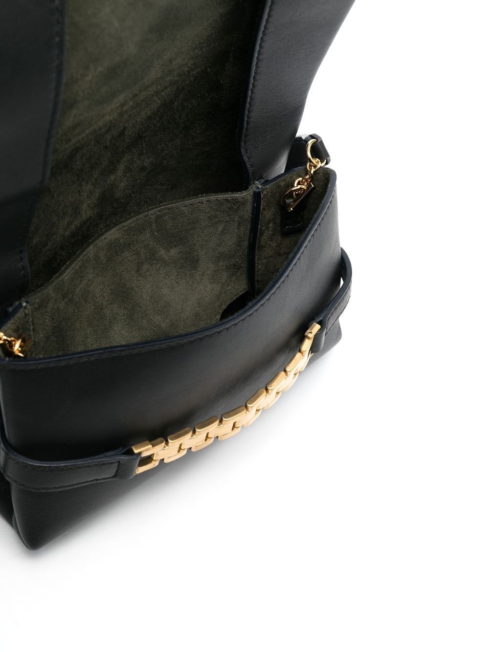 Chain leather mini pouch bag - 4