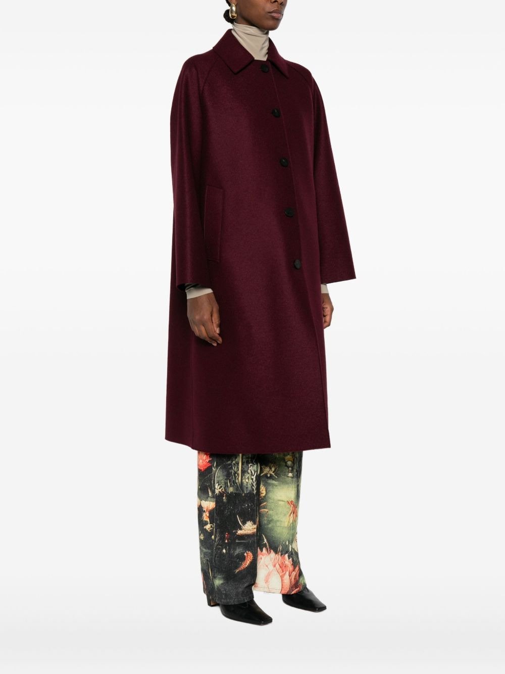Wool Single-Breasted Coat - 5