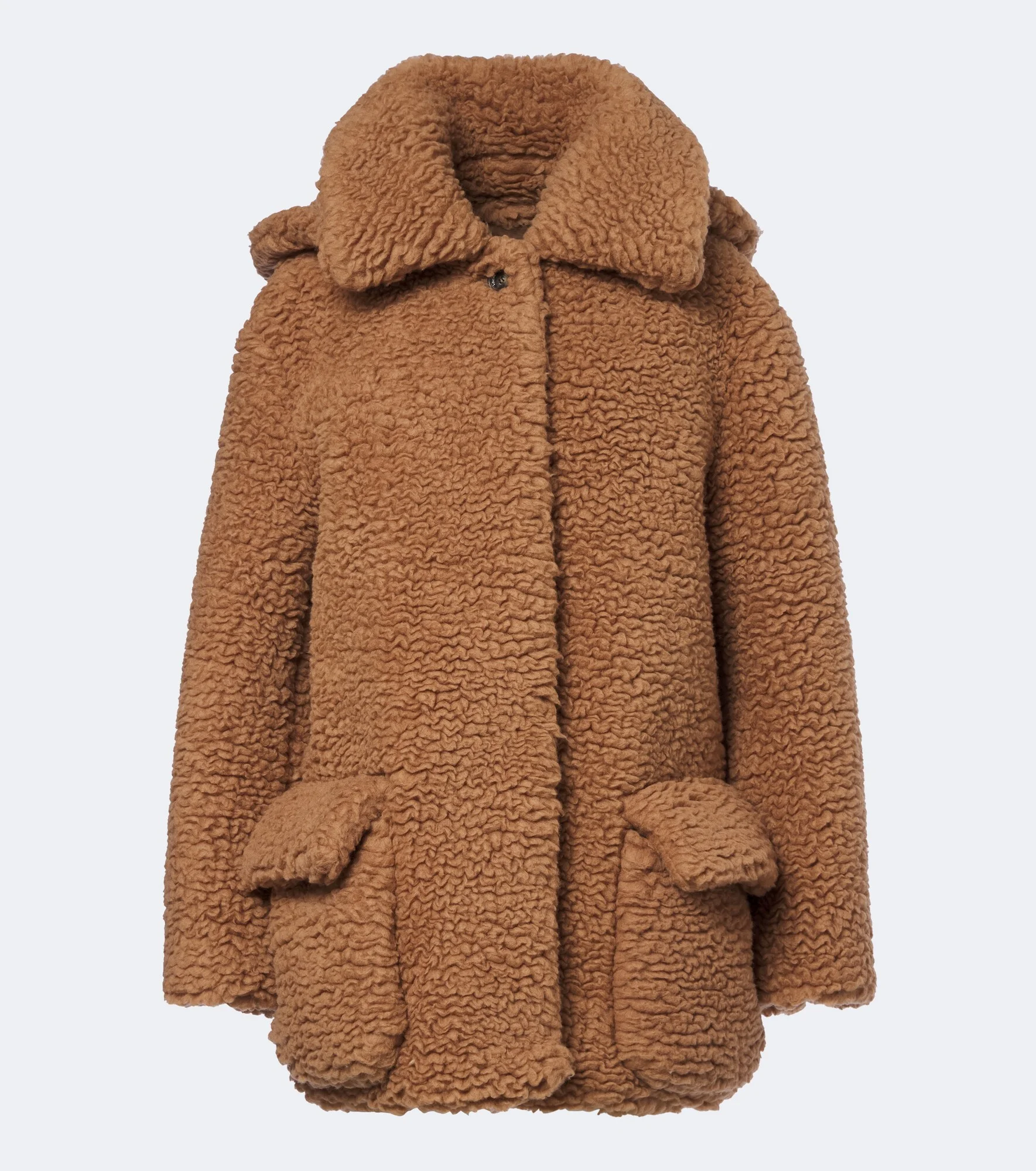Wool and silk teddy coat - 1