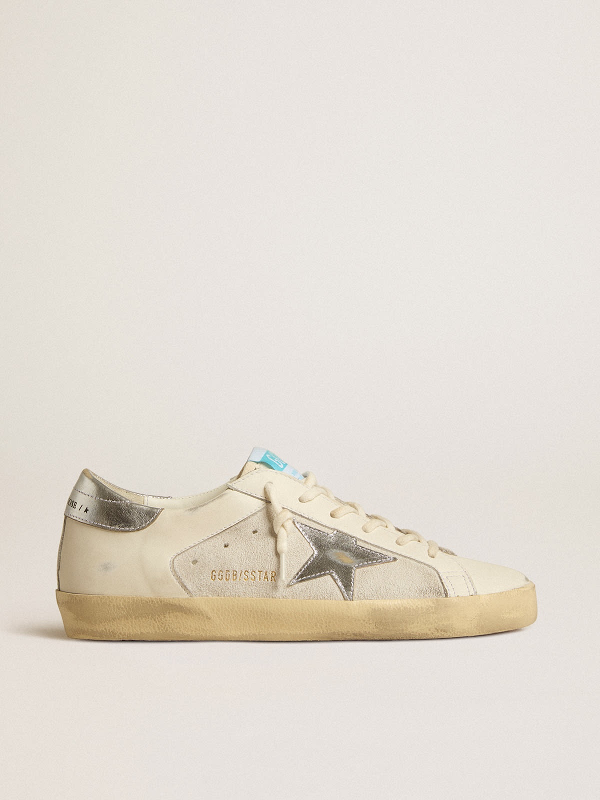 GOLDEN  スハスタ クリッタ スニカ GWF00101F002579 81539 Golden Goose Super-Star in white leather and suede with