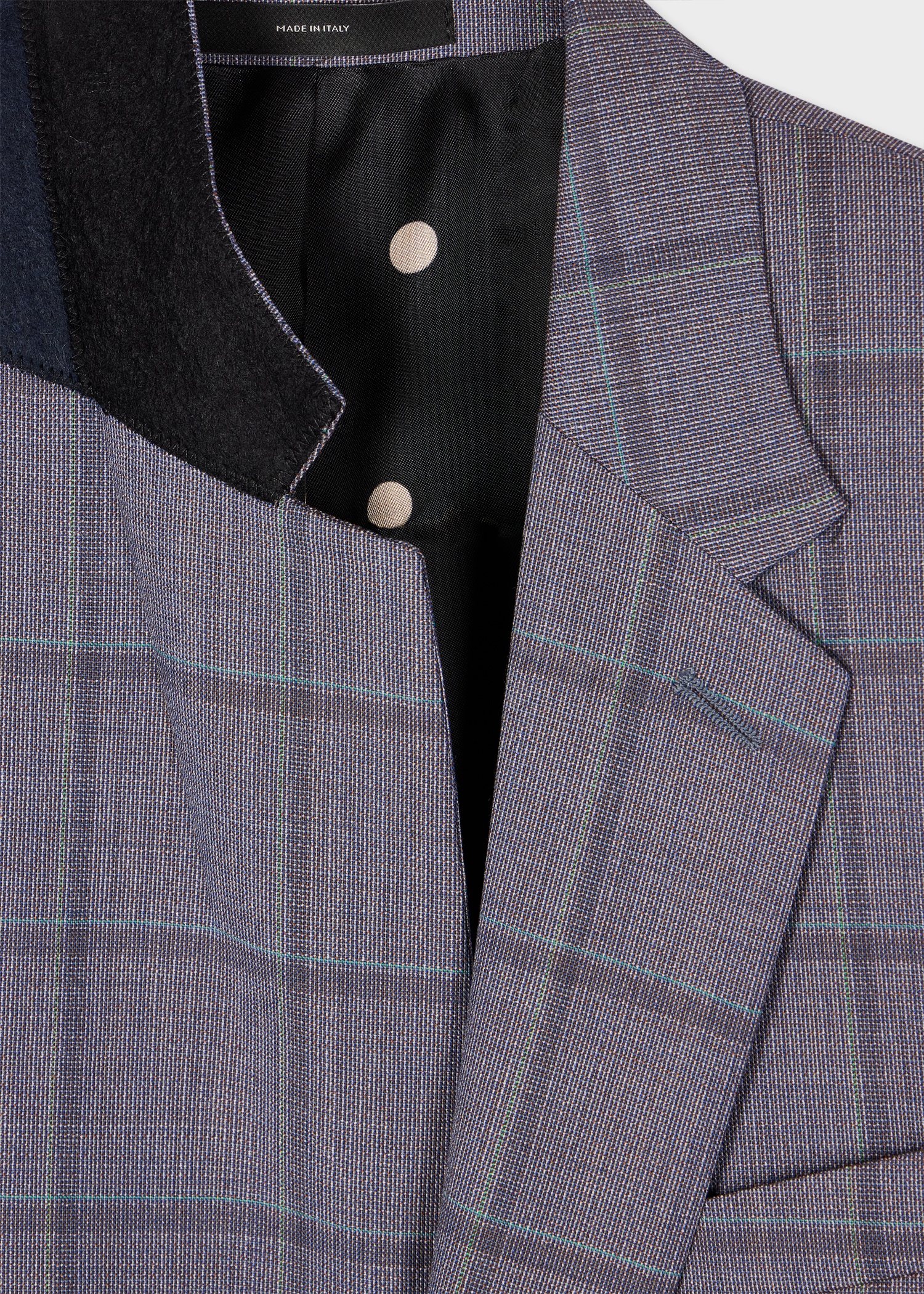 The Soho - Grey Wool Check Blazer - 2