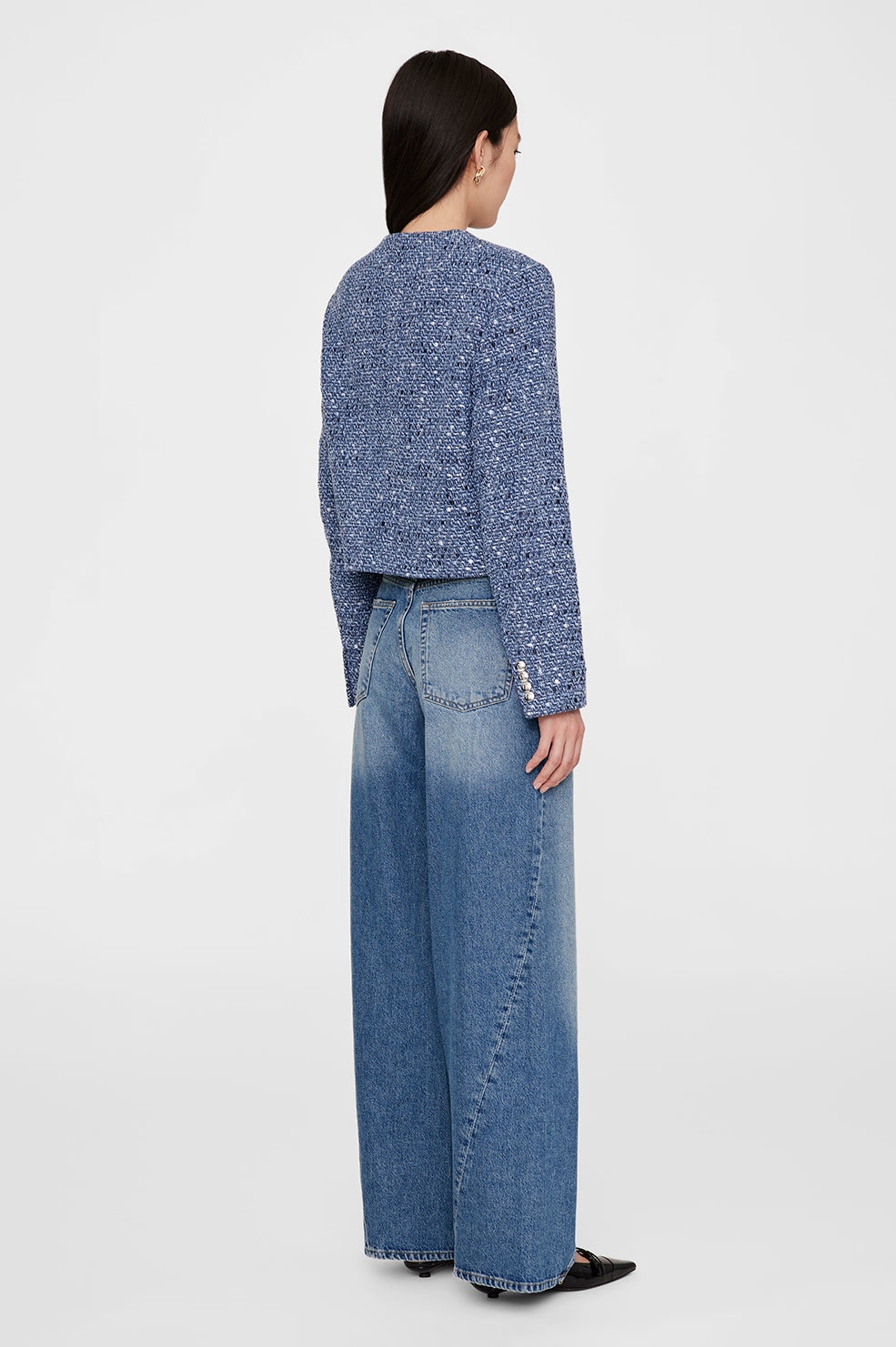 Amber Jacket - Blue Tweed - 3