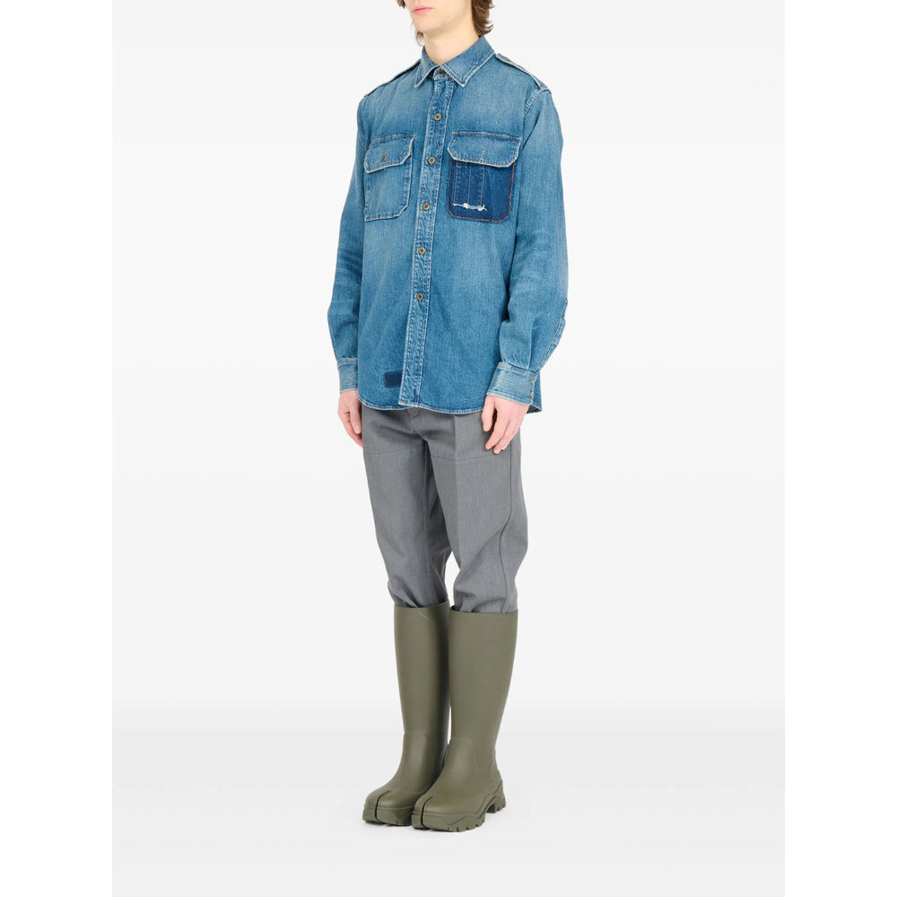 Maison Margiela Blue Shirts Men - 6