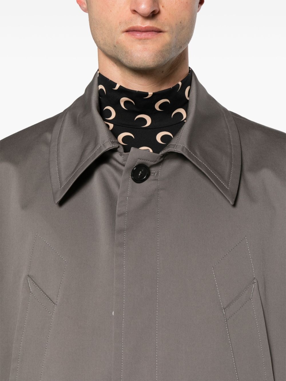 single-breasted trench coat - 5