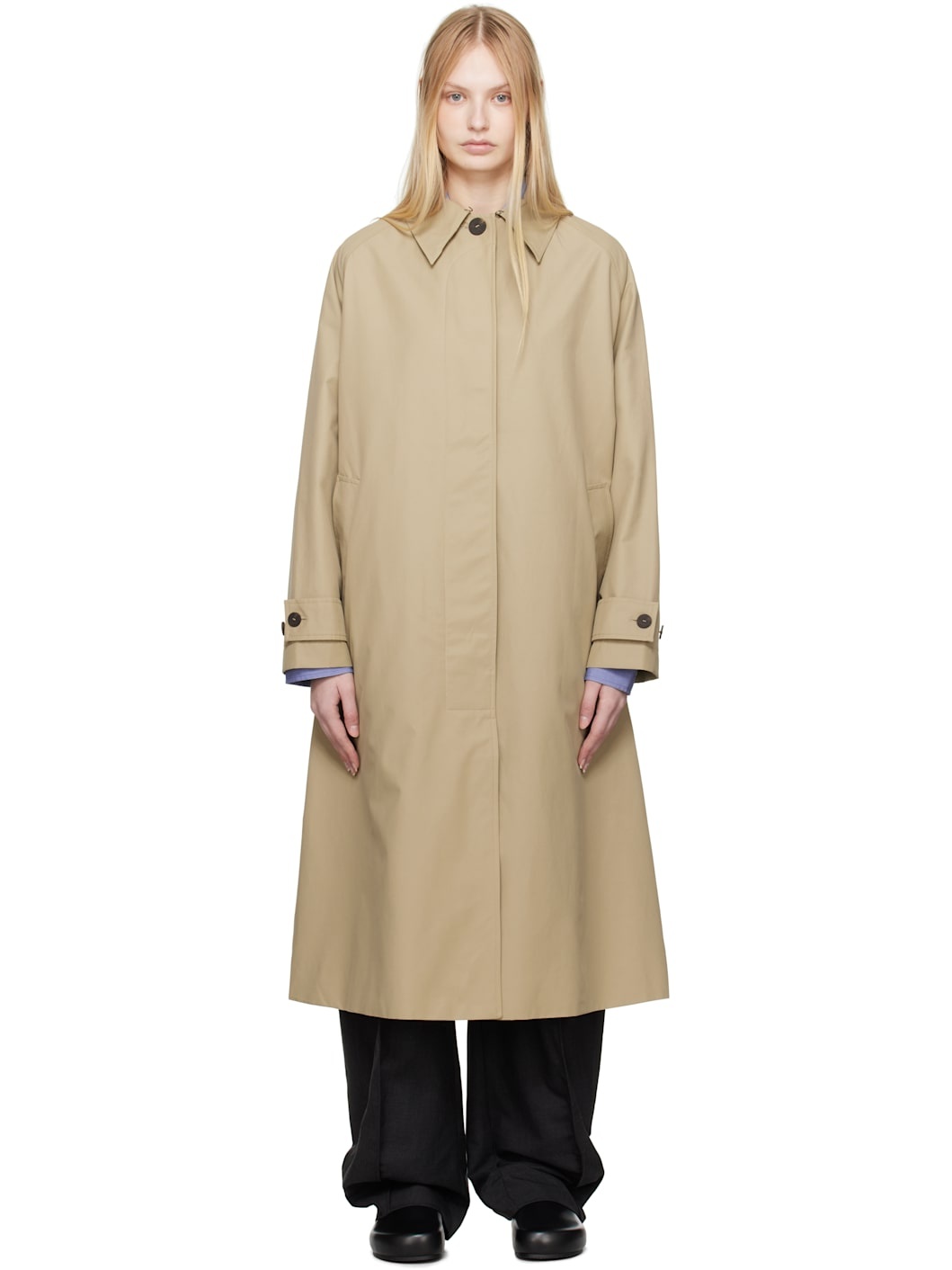 Beige Holin Trench Coat - 1