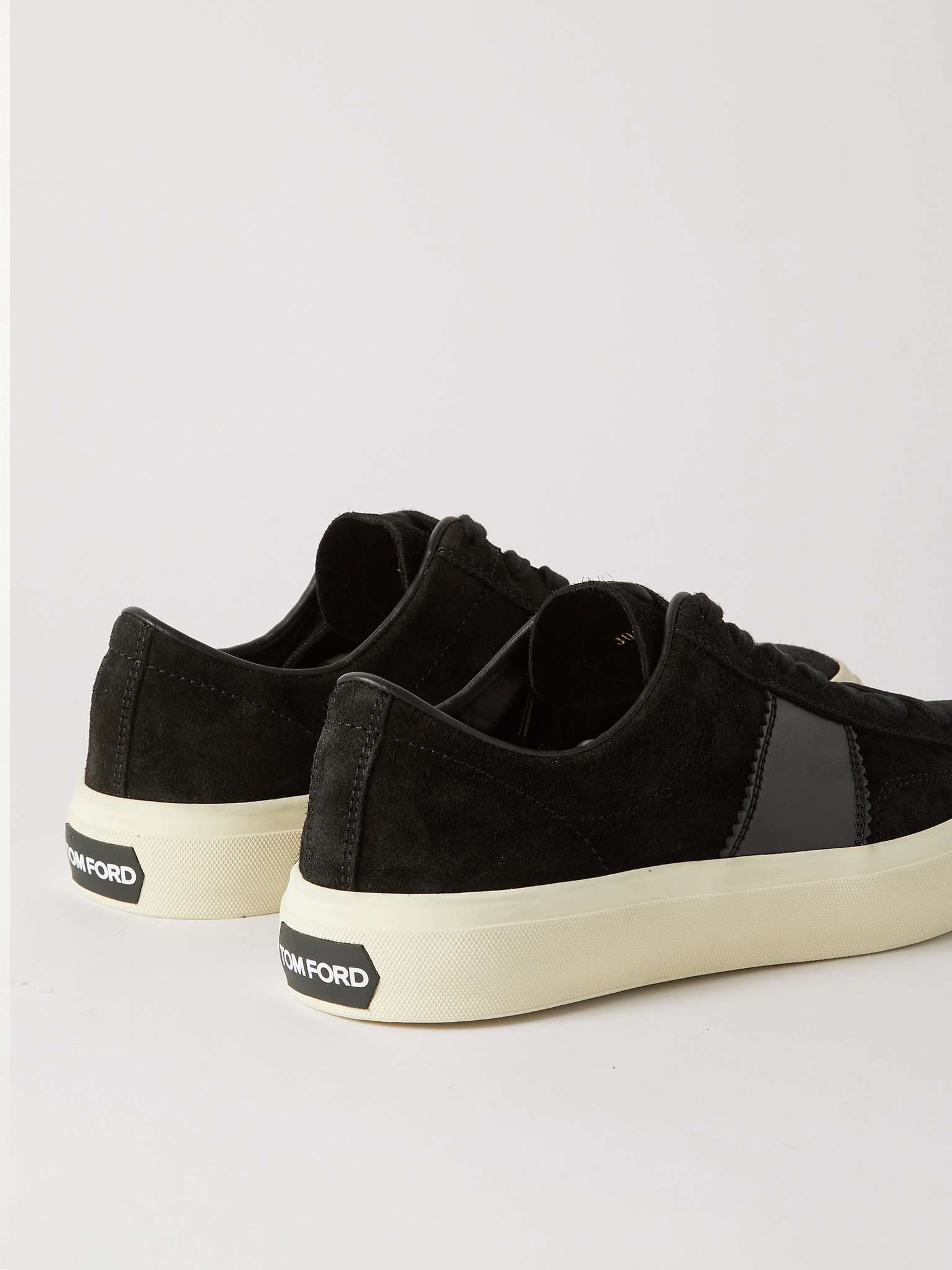 Cambridge Leather-Trimmed Suede Sneakers - 5