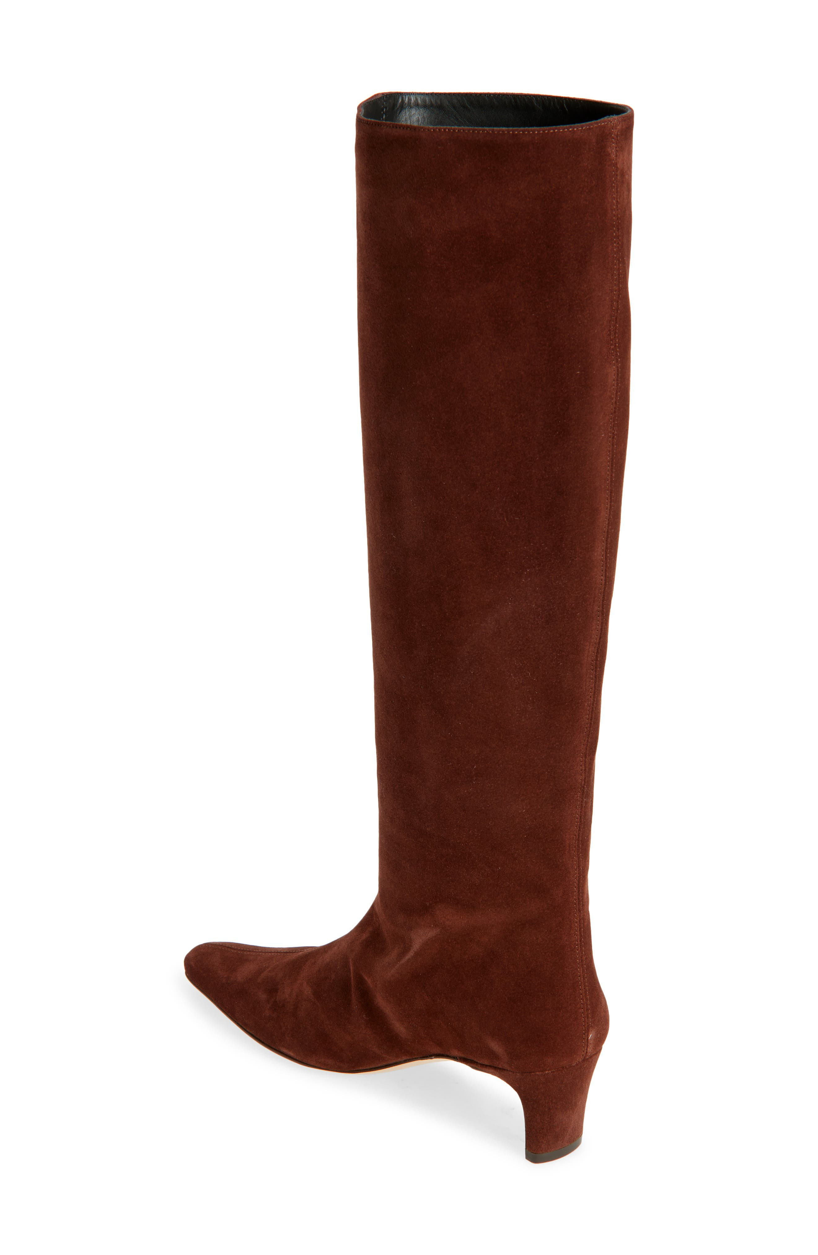 STAUD Wally Knee High Boot in Mahogany Leather at Nordstrom - 2
