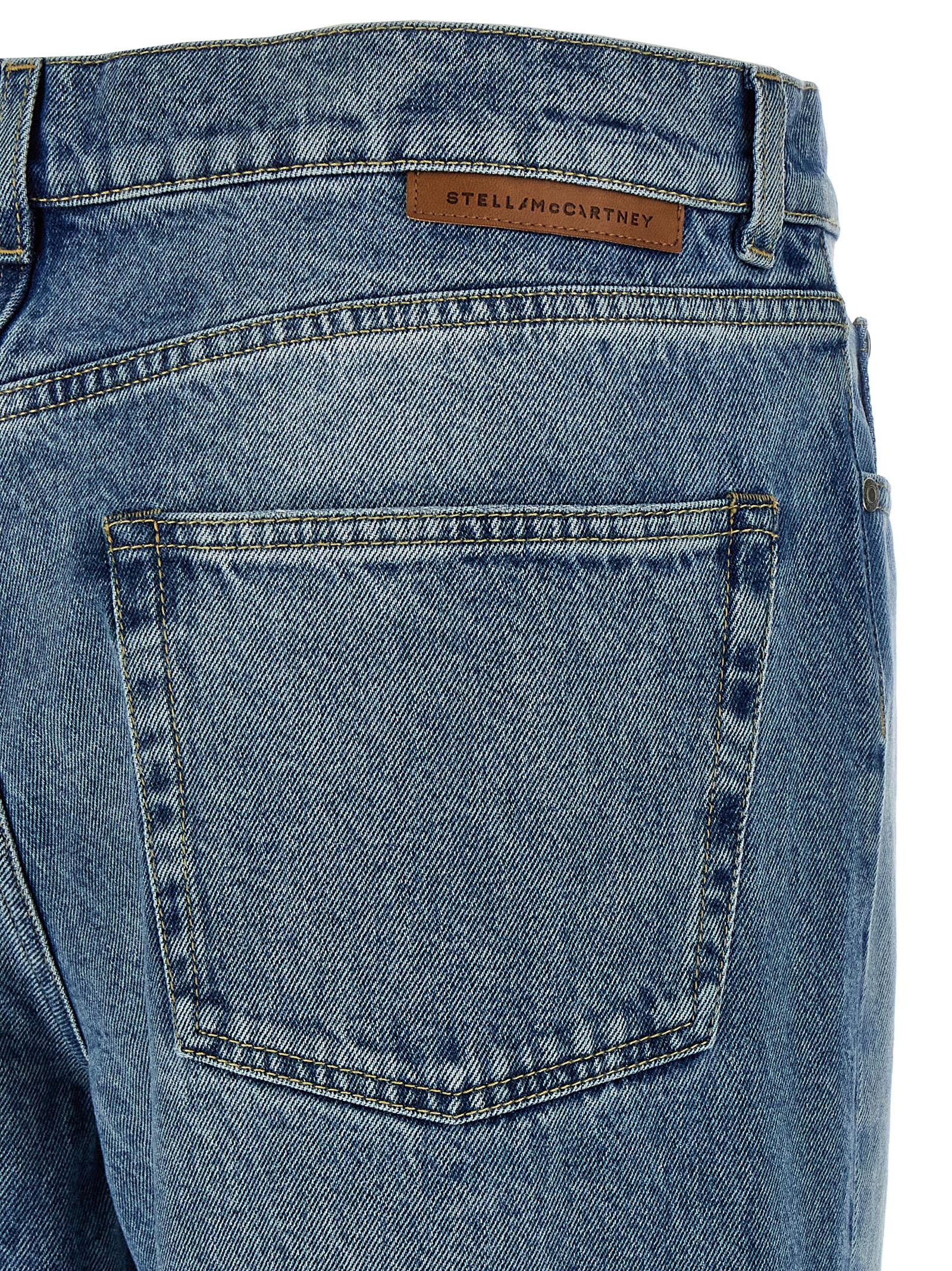 デニム・ジーパン STELLA MCCARTNEY Layered jeans Light Blue 6D03393SQH10 Stella Mccartney Layered Jeans - Light Blue | 6D03393SQH104545