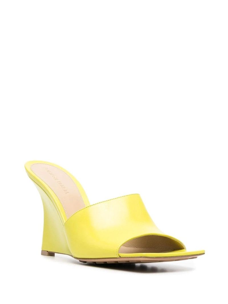 Bottega Veneta leather wedge 110mm sandals outlook