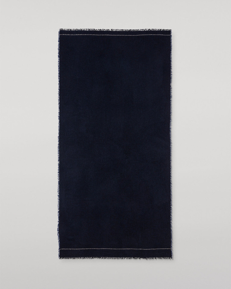 Usan Navy Cashmere Scarf 4