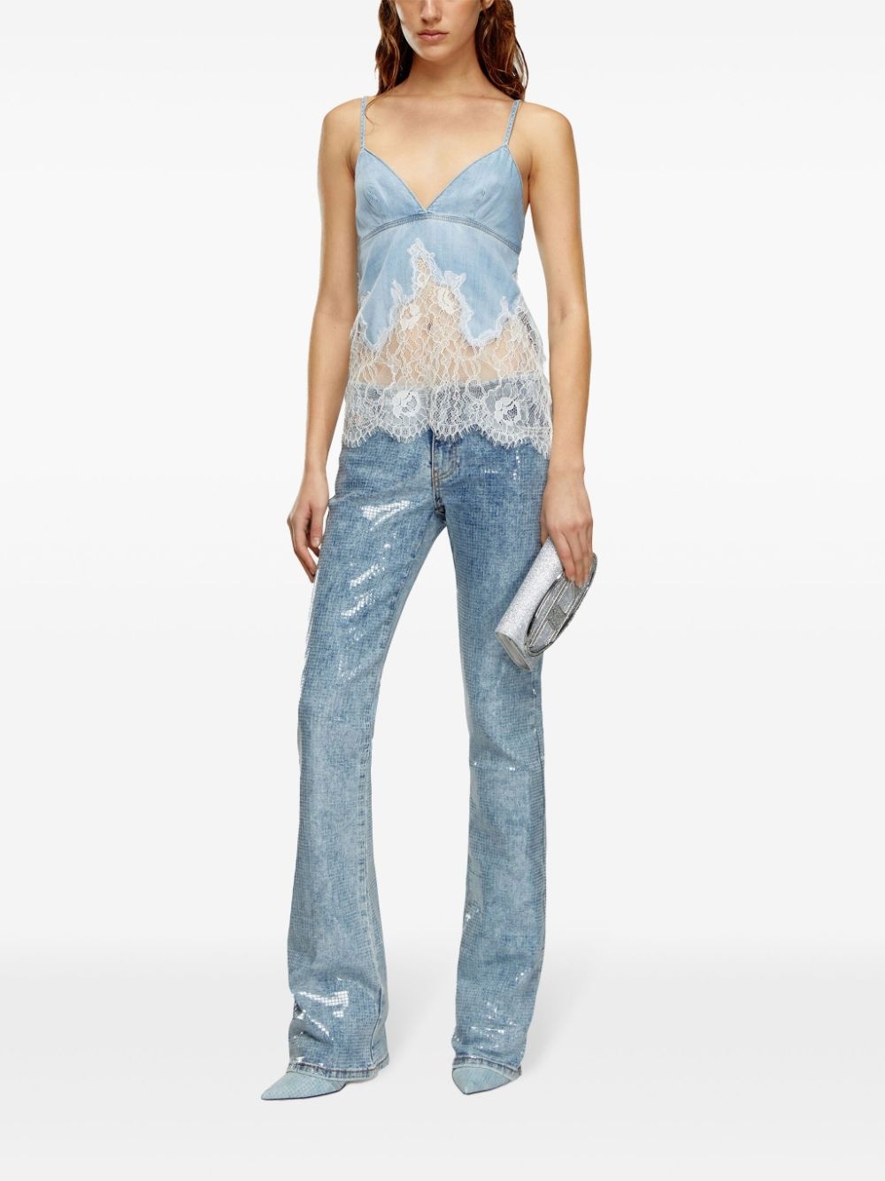 mid-rise flared jeans - 2