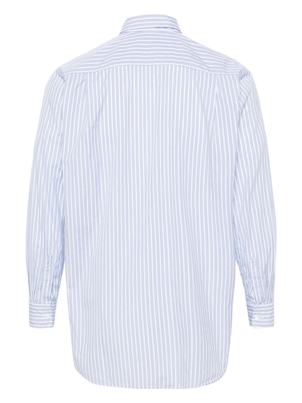 Heart-patch striped shirt - 2