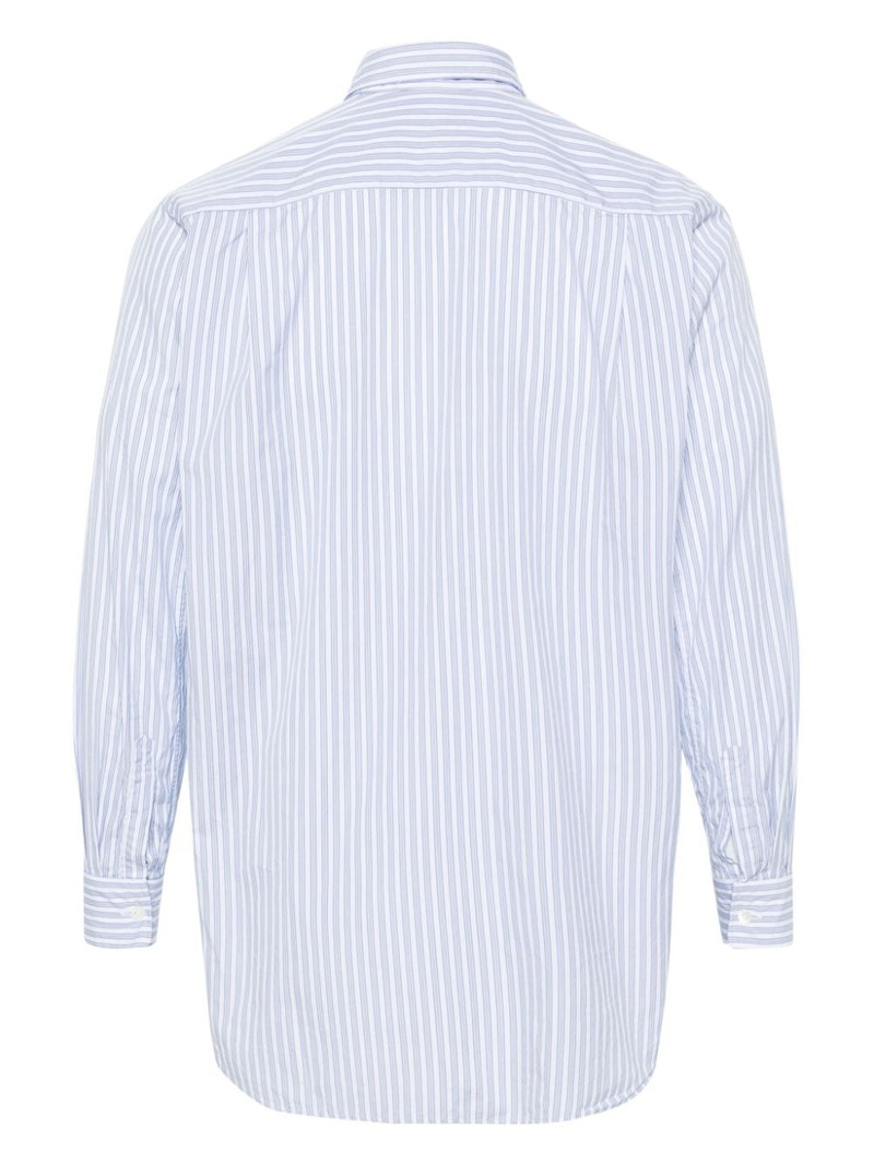 Comme des Garçons PLAY Heart-patch striped shirt outlook