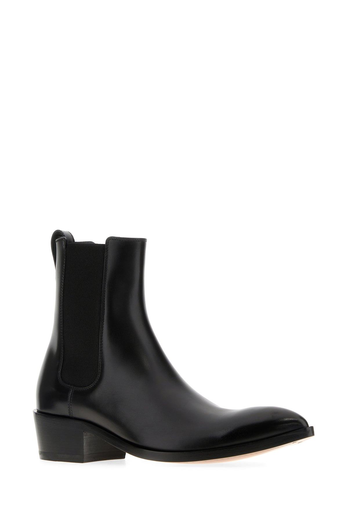 Black leather boots - 2