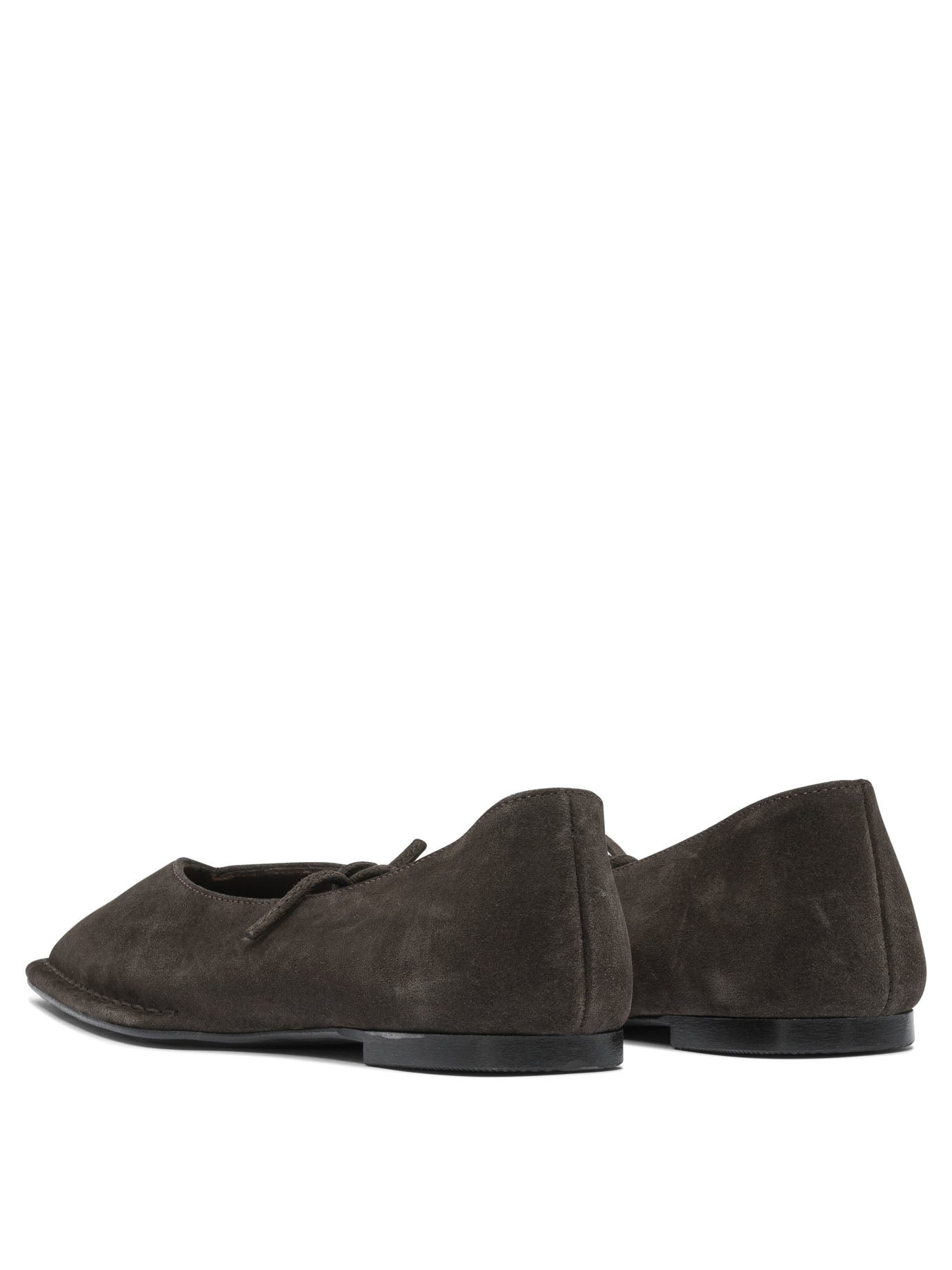 Alohas - Alohas Sway Suede Coffee Brown Leather Ballet Flats - 4