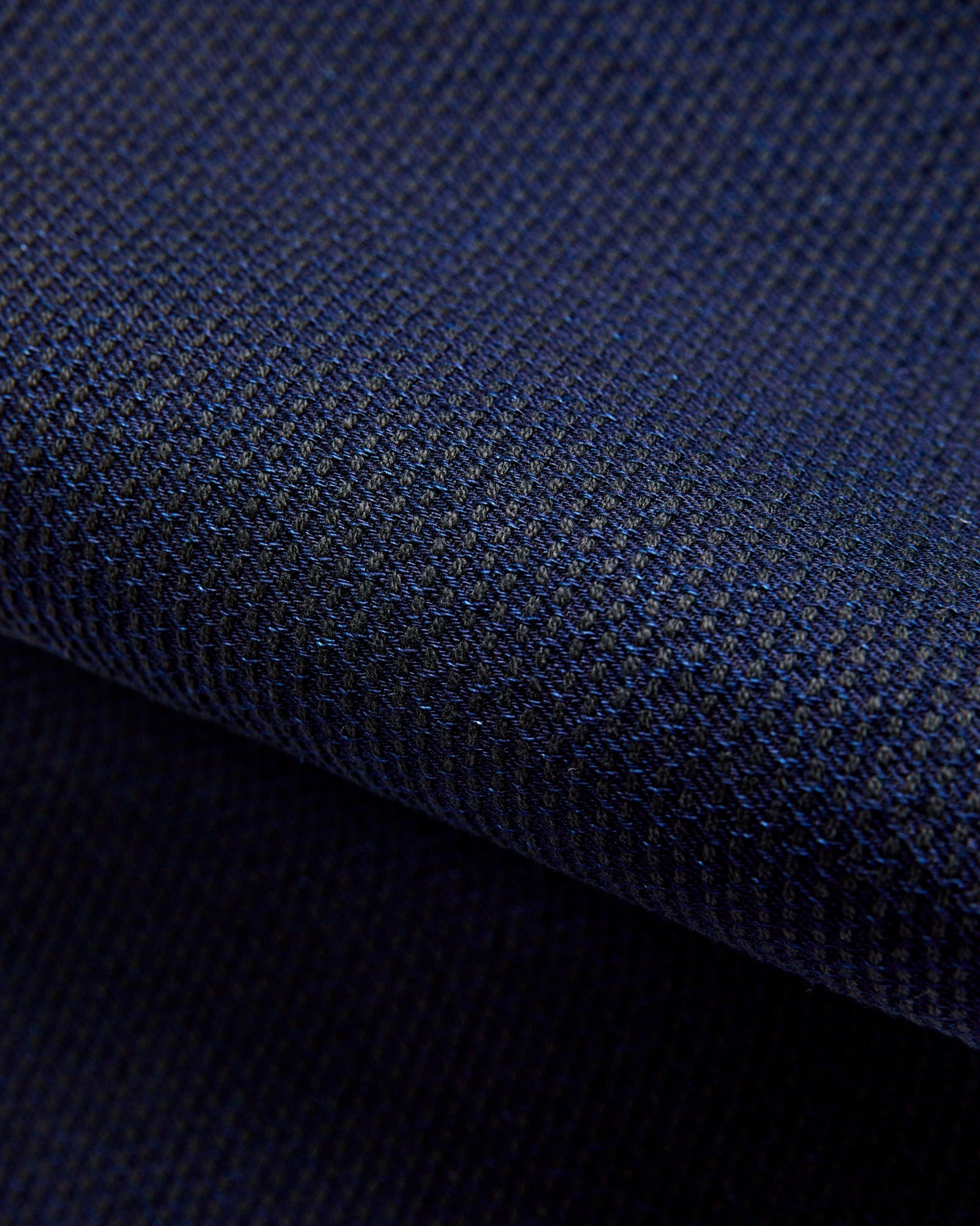 1177-ID Indigo x Black Sashiko Denim - Relaxed Tapered Fit - 9