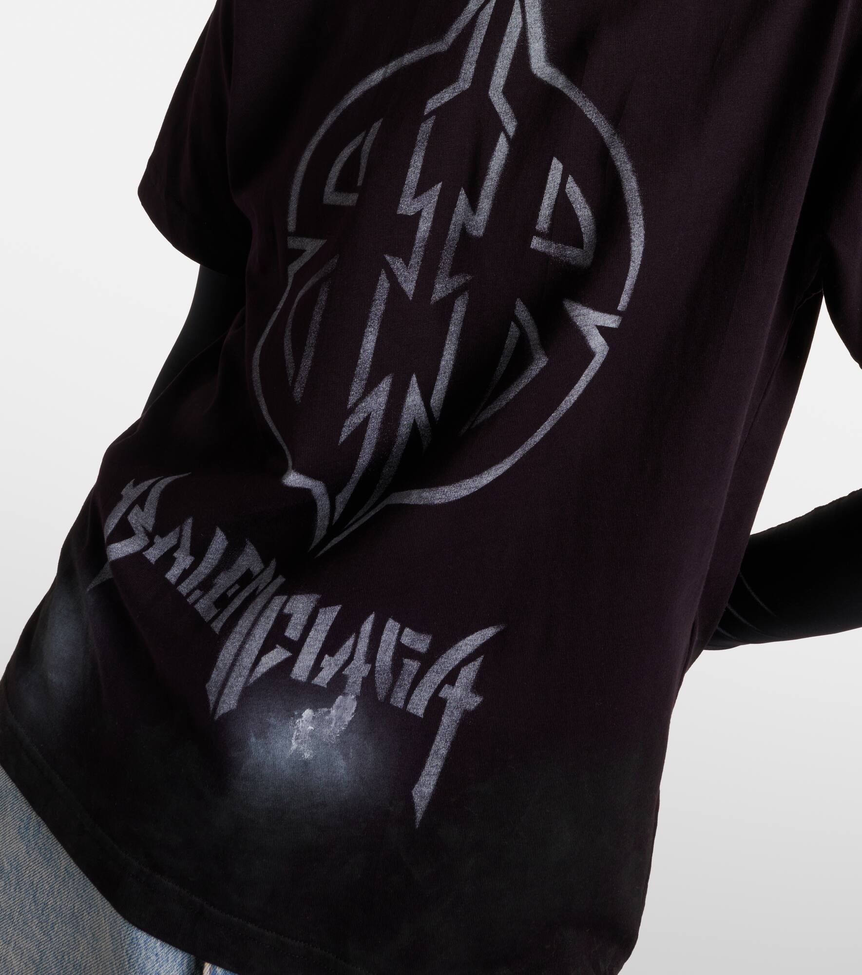 Metal BB oversized cotton jersey T-shirt - 5