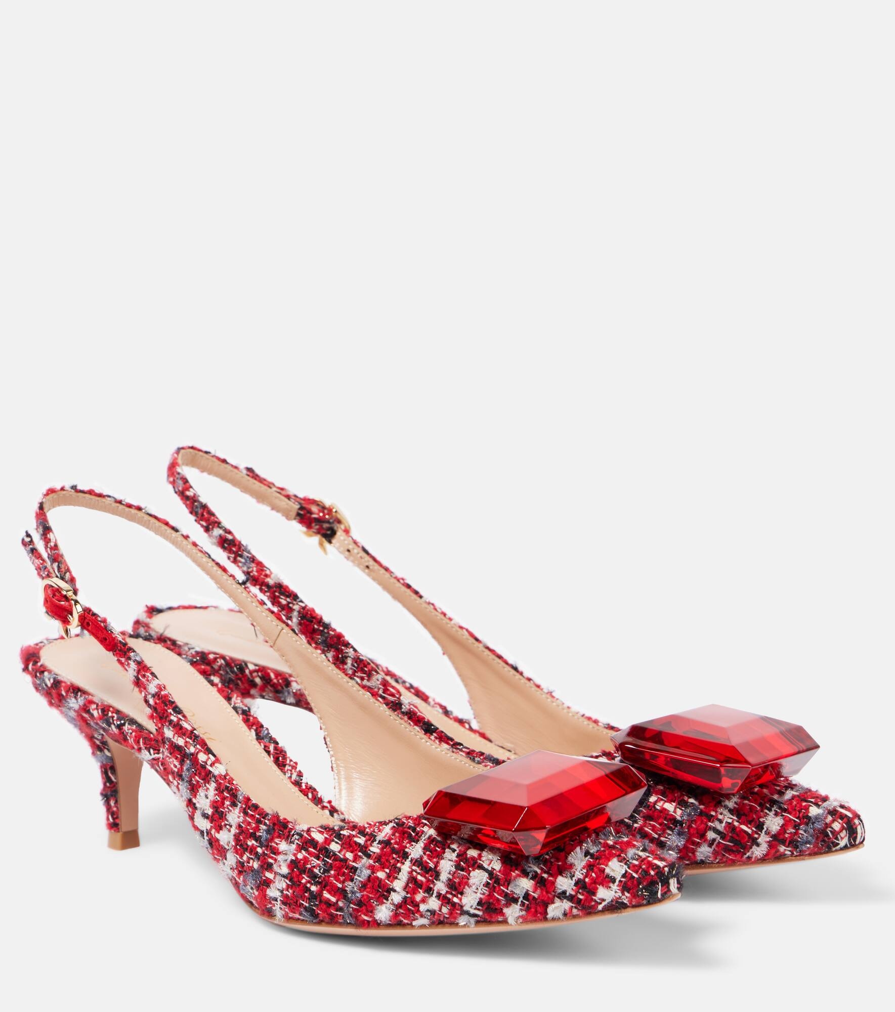 Jaipur bouclé slingback pumps - 1