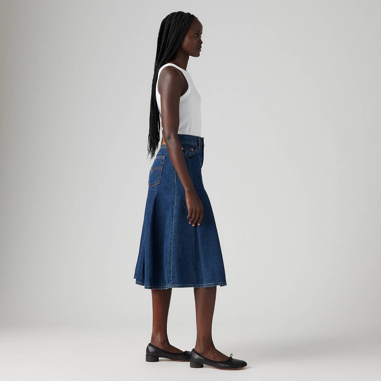 PLEATED MIDI SKIRT - 6
