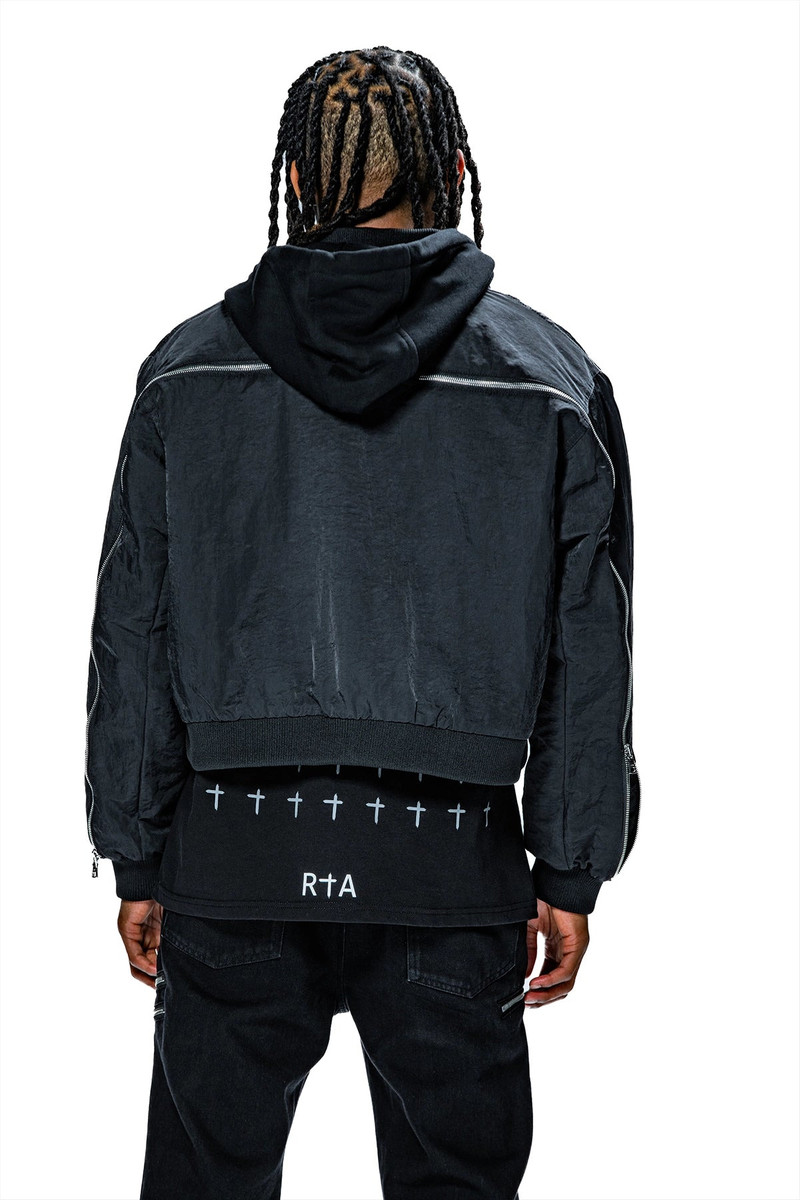 RTA X DDG MICKIE JACKET | BLACK ZIPPERS 3