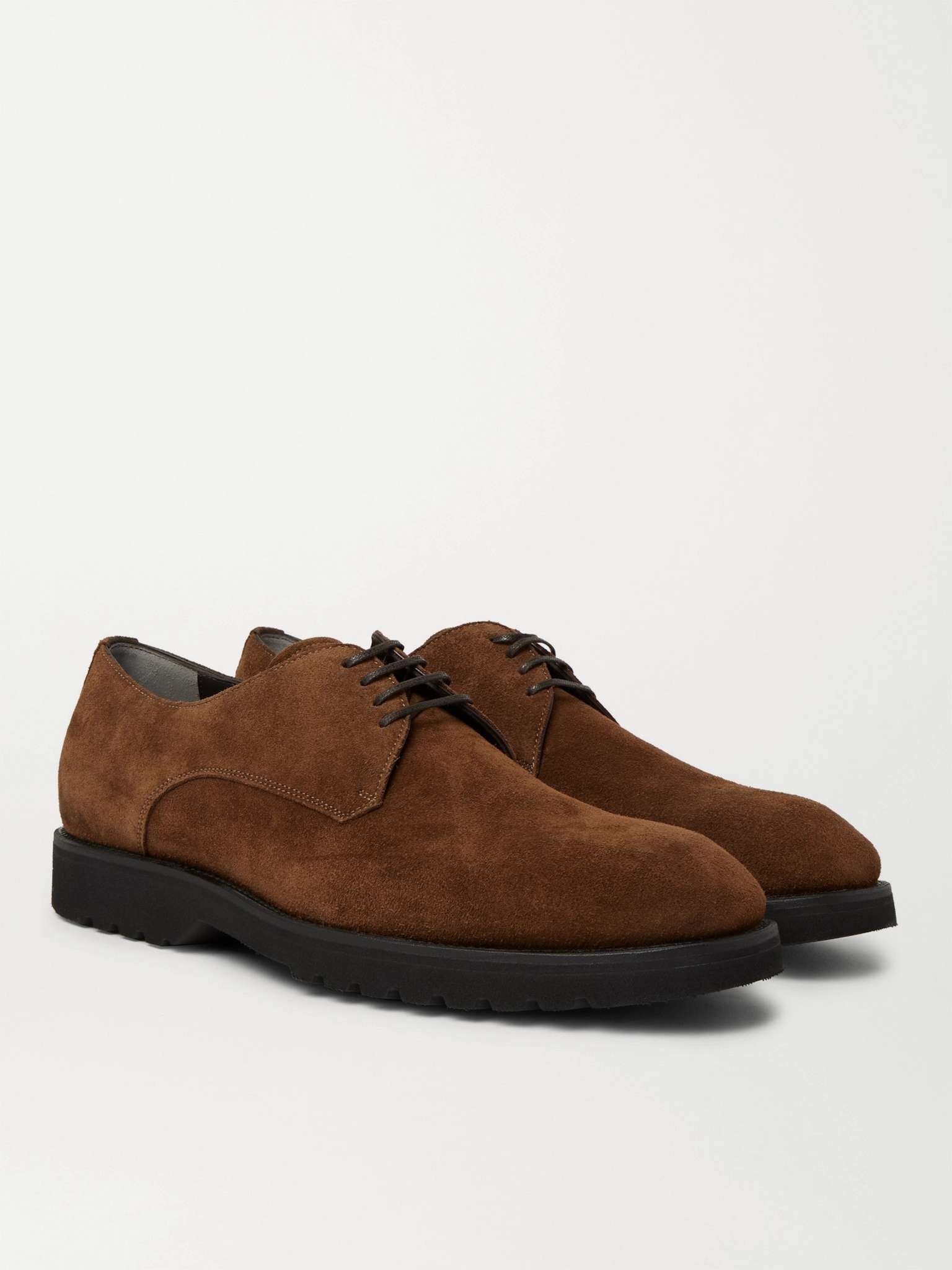 Kensington Suede Derby Shoes - 4